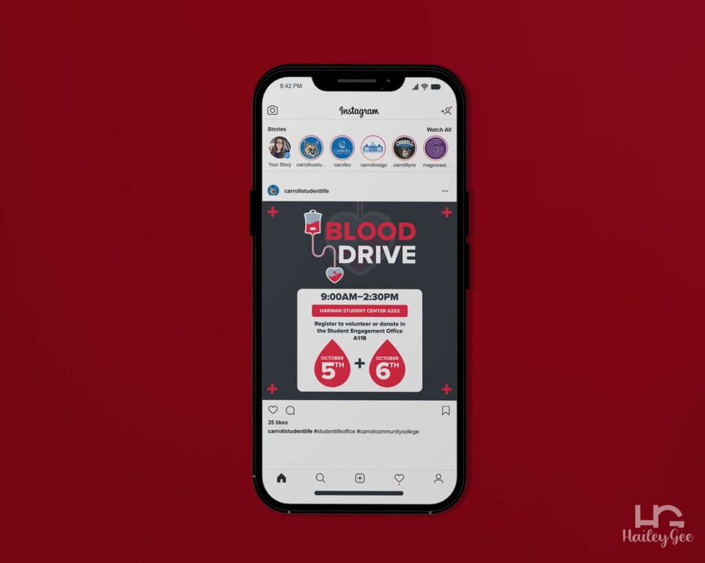 Blood Drive Phone Advertisement